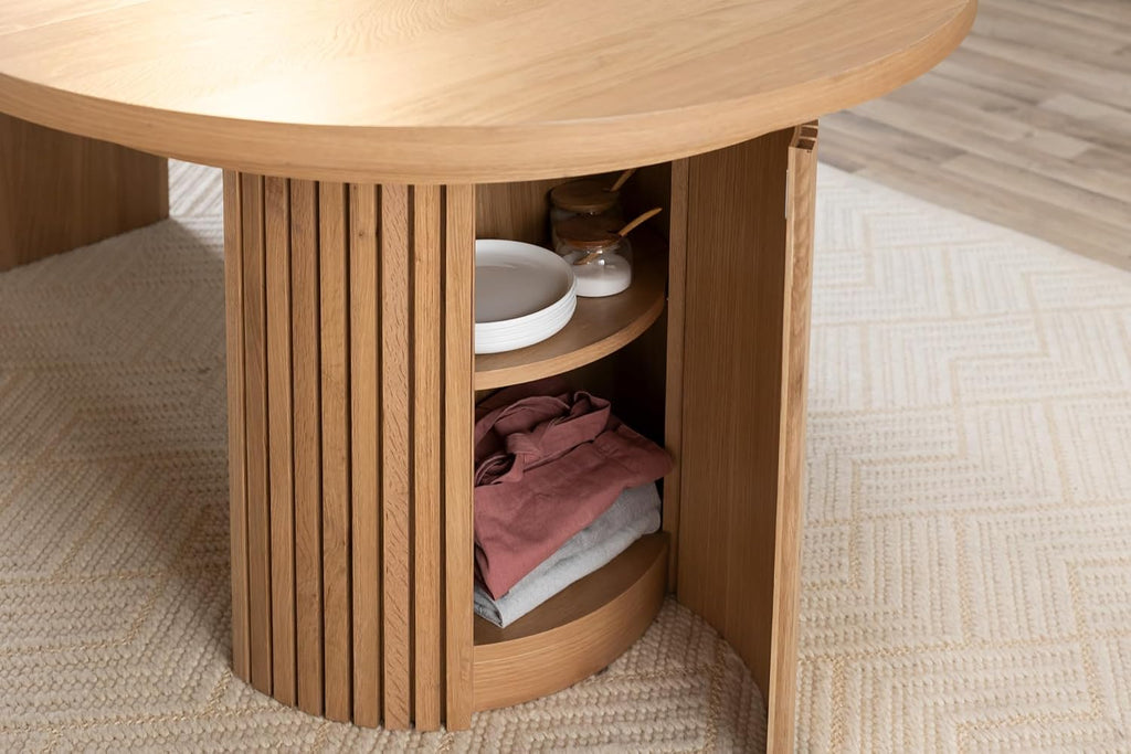 Natural Wood Expandable Dining Table