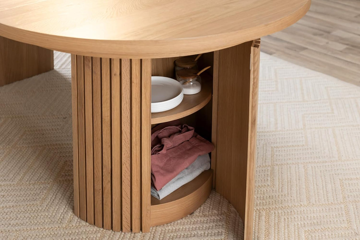 Natural Wood Expandable Dining Table