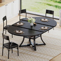 Black Extendable Dining Table Set