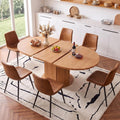 Natural Oak Expandable Dining Set