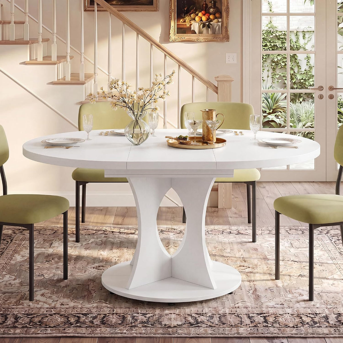 Expandable Dining Table Chair Set