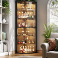 LED Corner Modern Wine Storage Cabinet