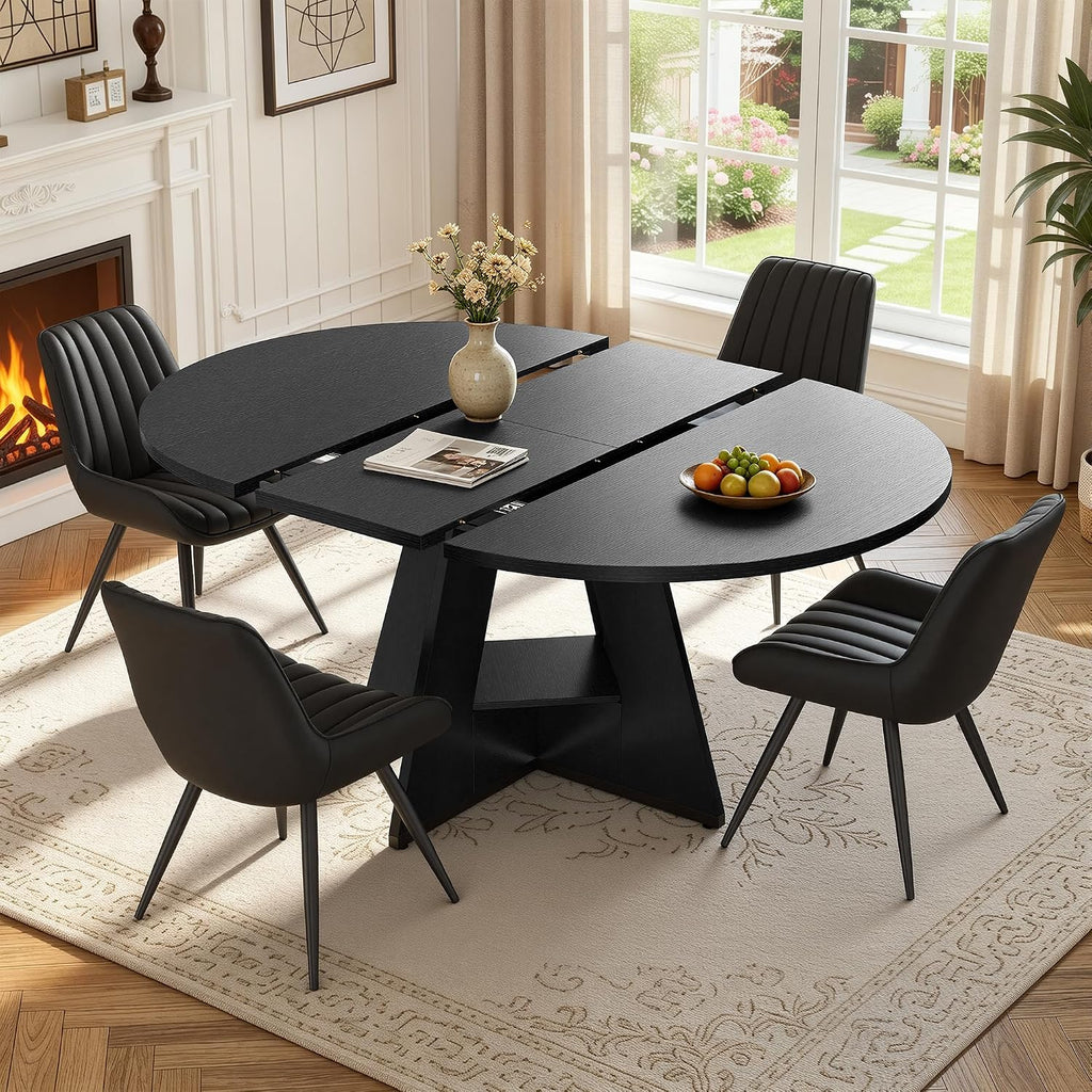 Expandable Dining Table Chair Set