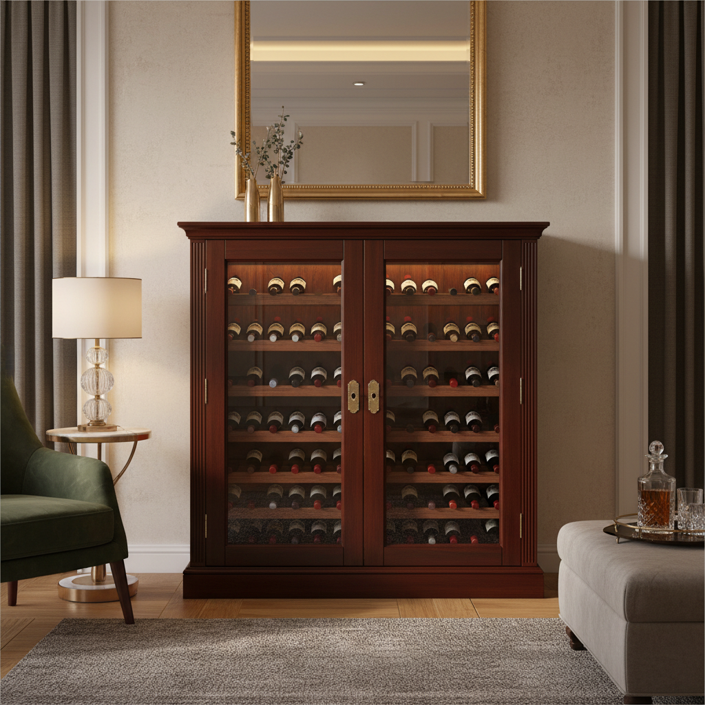Lockable Wine Storage Credenzas